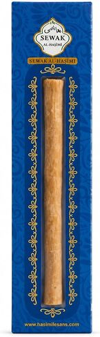 hazza Miswak Sticks for Teeth – Natural Toothbrush Stick for Oral Care & Whiter-Looking Teeth, Unisex, 8-Inch, Travel-Ready (Large, 3 Piece) in Kuwait