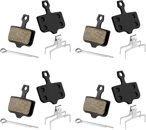 4 Pairs Bike Brake Pads, Resin Semi-Metal Bicycle Disc Brake Pads Replacement Compatible with Sram Brake Pads Avid Elixir E1 E3 E5 E7 E9 ER CR XO XX DB1 DB3 DB5 in Kuwait