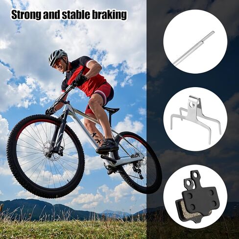 4 Pairs Bike Brake Pads, Resin Semi-Metal Bicycle Disc Brake Pads Replacement Compatible with Sram Brake Pads Avid Elixir E1 E3 E5 E7 E9 ER CR XO XX DB1 DB3 DB5 in Kuwait