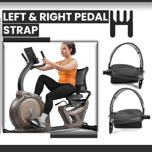 أحزمة دواسة القدم من Hydra Fitness Exchange - أحزمة دواسة مطاطية قابلة للتعديل لممارسة الدراجة والدراجات - تعمل مع مسار Schwin Pro-Form Nordic - مجموعة أزواج in Kuwait