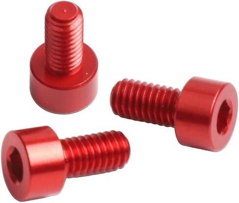 Electric Guitar Hexagonal Locking String Nut Screws for Floyd Rose Tremolo Bridge, 3-Pack, Aluminum Alloy, Black/Gold/Blue/Red(Red) in Kuwait