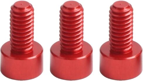 Electric Guitar Hexagonal Locking String Nut Screws for Floyd Rose Tremolo Bridge, 3-Pack, Aluminum Alloy, Black/Gold/Blue/Red(Red) in Kuwait