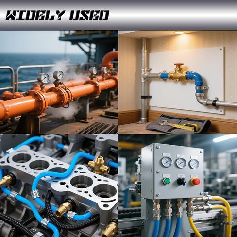 1/2" JIC Male x 1/2" NPT Male Hydraulic fitting, Carbon Steel SAE 37°Flare Pipe Adapter Tube Fitting Straight Union Connector in Kuwait