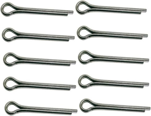Marine Stainless Steel Cotter Pin Clip Split Pin Hardware 1/8" x 1-1/4", 10 Pcs in Kuwait