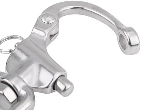 5 Inch 316 Stainless Steel Jaw Swivel Snap Shackle –Heavy Duty Marine Grade Hardware Quick Release Pin for Spinnaker Halyard in Kuwait