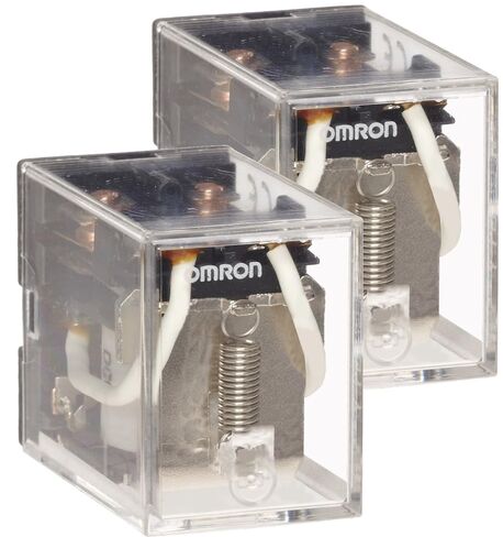 Omron LY2-AC110/120 (عبوة من 2) مرحل للأغراض العامة، جهات اتصال مزدوجة القطب، 9.9 إلى 10.8 مللي أمبير عند 50 هرتز و8.4 إلى 9.2 مللي أمبير عند تيار الحمل المقدر 60 هرتز، in Kuwait