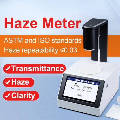 مقياس الضباب LS155B مع شاشة تعمل باللمس يقيس وضوح نفاذية الضباب يتوافق مع ASTM ISO للمواد الشفافة الشفافة in Kuwait