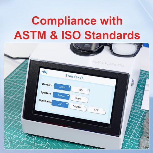 مقياس الضباب LS155B مع شاشة تعمل باللمس يقيس وضوح نفاذية الضباب يتوافق مع ASTM ISO للمواد الشفافة الشفافة in Kuwait