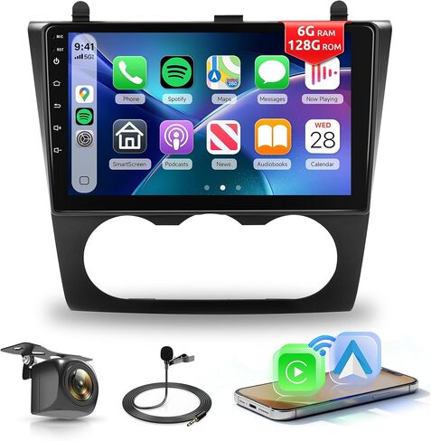 4G+64G Car Radio for Nissan Altima 2008 2009 2010 2011 2012 with Wireless CarPlay Android Auto, 9 Inch Touchscreen Android Car Stereo with GPS Navi WiFi SWC Bluetooth FM RDS EQ Backup Camera in Saudi Arabia