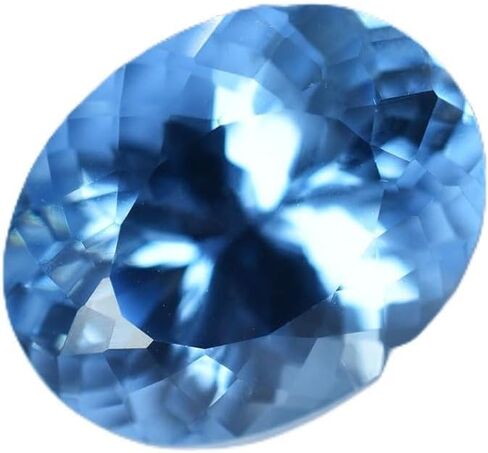 9.5 Ct Oval Cut Authentic Certified Blue Sapphire Natural Gemstone For Art Use in Kuwait