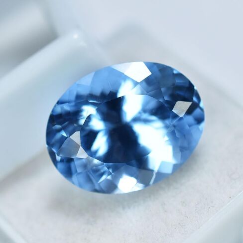 9.5 Ct Oval Cut Authentic Certified Blue Sapphire Natural Gemstone For Art Use in Kuwait