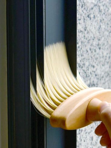 1pc Wooden Handle Cleaning Brush, Long Bristle Brush for Cleaning Car Air Conditioning Outlet, Interior Cracks in Kuwait