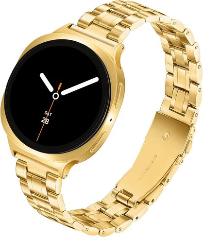 فرقة معدنية نحيفة لـ Samsung Galaxy Watch 8 Band 40mm 44mm/Galaxy Watch 8 Classic Band 46mm Women Men ، Steel Stains Thin Thin Dare Bracelet Strap لـ Samsung Watch 8 Bands-Silver in Kuwait