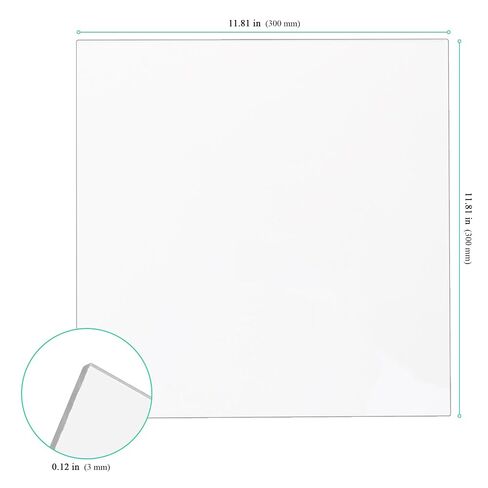 Clear Acrylic Sheets, 12 x 12 x 1/8 Inch, Square Plastic Board for DIY Display, Craft Projects, Photo Frame, 6 Pack in Kuwait