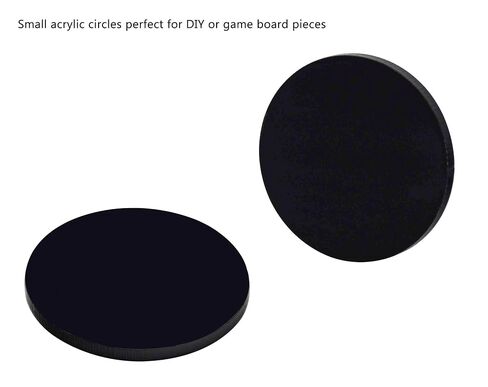 Black Acrylic Plexiglass Disc, Diameter 5" - 3/16" Thick in Kuwait
