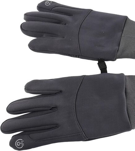 Electric Heated Gloves USB Rechargeable Heated Gloves Winter for Men & Women with Touchscreen Windproof & Warm Wool Lining for Skiing Hiking (Grey Constant Temperature) in Kuwait