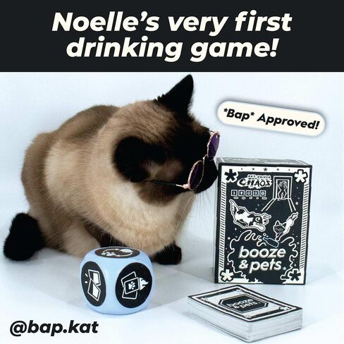 Booze & Pets - a Drinking Game Made by bap.kat | Squishy Dice Included! in Kuwait