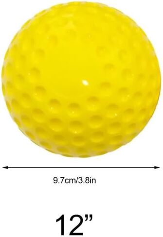 Sting-Free Dimpled Pitching Machine Softballs Balls 12" in Kuwait