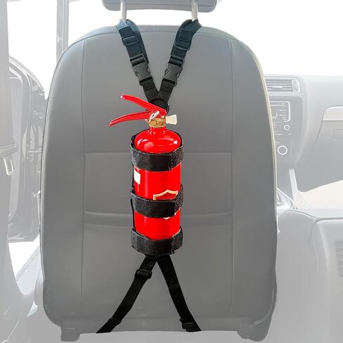 1 Pack Fire Extinguisher Car Mount：Car Seat Adjustable Fire Extinguisher Mount for Car Mount Strap for ​​2.5-3.3lb Extinguisher​​ Holder Bracket Use for Universal Truck ATV Car & More Vehicle in Kuwait