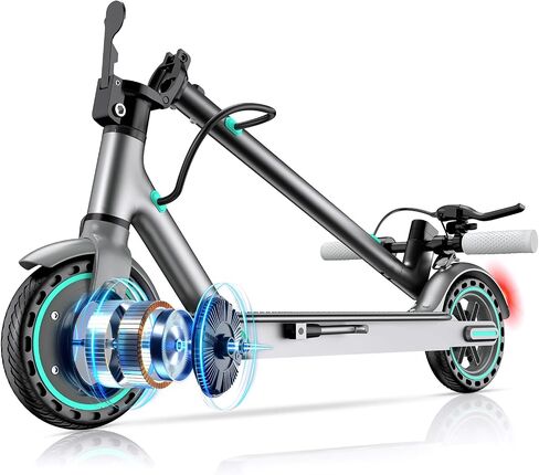 ApexSurge Electric Scooter for Adults,8.5" Tires, 350W Powerful Motor and Max 15/20 Miles Long Range, Top Speed 19Mph,Dual Brake Stystem E Scooter, Lightweight and Foldable, APP Control,Max Load 265Lb in Kuwait