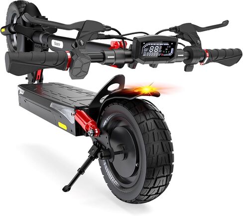 iScooter Electric Scooter, 10" Off Road Tires, 800W Motor E-Scooter 25/28 MPH, Long Range, Double Braking Systems, Fast Charging, Foldable Adult Scooter in Kuwait
