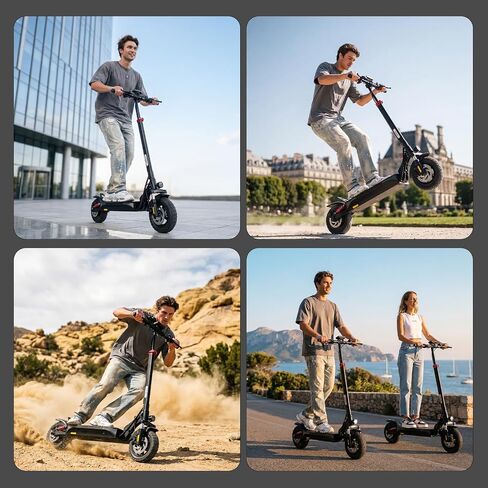 iScooter Electric Scooter, 10" Off Road Tires, 800W Motor E-Scooter 25/28 MPH, Long Range, Double Braking Systems, Fast Charging, Foldable Adult Scooter in Kuwait