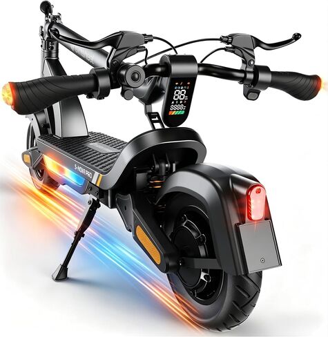 isinwheel Electric Scooter for Adults, 38 Miles Long Range, 28 Mph Top Speed, 1000W Motor, 264lbs Load, Foldable Commuting E-Scooter with 10" Pneumatic Tires, Dual Suspension, Dual Disc Brakes Grey in Kuwait