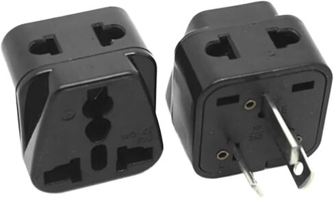 Power plug adapter two-in-one socket(WDI-16 Black) in Kuwait