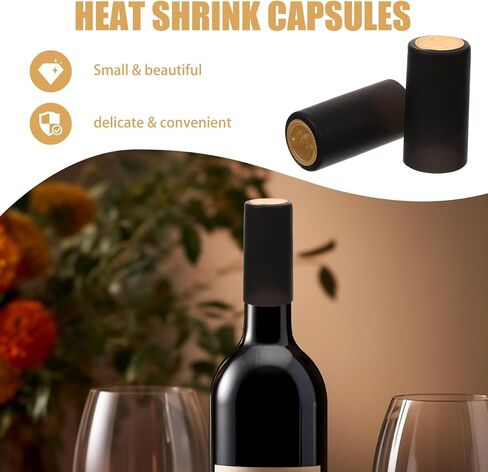 Cabilock Wine Bottle Heat Shrink Sleeves Heat Shrink Capsules for Wine Disposable Caps for Bottle Wrapping and Storage 2.36 X 1.10 X 1.10 in Red Wraps in Kuwait