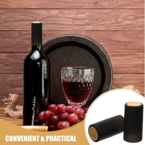 Cabilock Wine Bottle Heat Shrink Sleeves Heat Shrink Capsules for Wine Disposable Caps for Bottle Wrapping and Storage 2.36 X 1.10 X 1.10 in Red Wraps in Kuwait