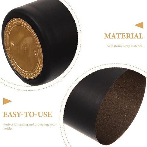 Cabilock Wine Bottle Heat Shrink Sleeves Heat Shrink Capsules for Wine Disposable Caps for Bottle Wrapping and Storage 2.36 X 1.10 X 1.10 in Red Wraps in Kuwait