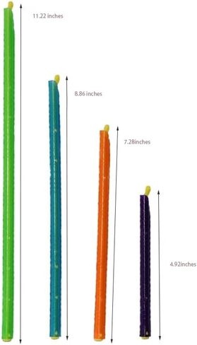 8 Pack Bag Sealer Sticks, Reusable Air Tight Food Bag Sealing Rods, 4 Sizes Long Plastic Seal Sticks for Snack Bread Coffee Food Storage, Keep Food Fresh in Kuwait