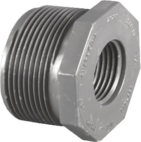 Charlotte Pipe 1 In. MPT x 1/2 In. FPT Schedule 80 Reducing PVC Bushing - 1 Each in Saudi Arabia