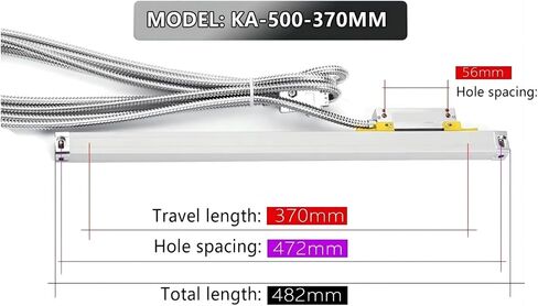 مستشعر مسطرة صريف خطي 5um 0.005 مم جهاز تشفير القراءة الرقمية KA500(KA-500-370mm) in Kuwait