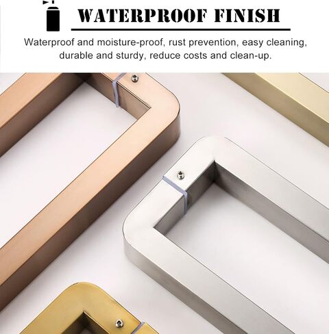 Commercial Glass Door Handle - Brushed Stainless Steel, Double-Sided Pull for Secure Grip and Elegant Entryways in Saudi Arabia
