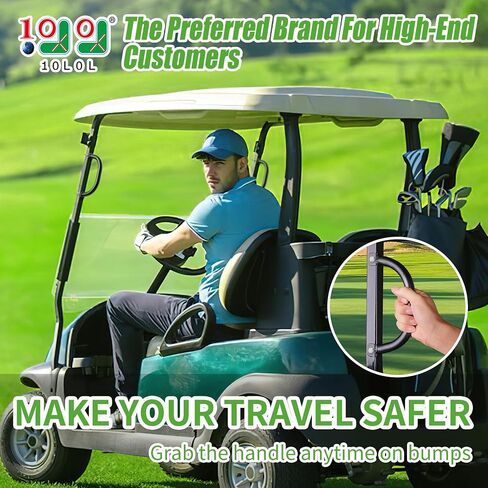 10L0L Golf Cart Grab Handles for Yamaha EZGO Club Car, 2 Pack, Aluminum Alloy Bar Grip Handles with Matte Anti-Slip Surface for Golf Cart Entry Support in Kuwait