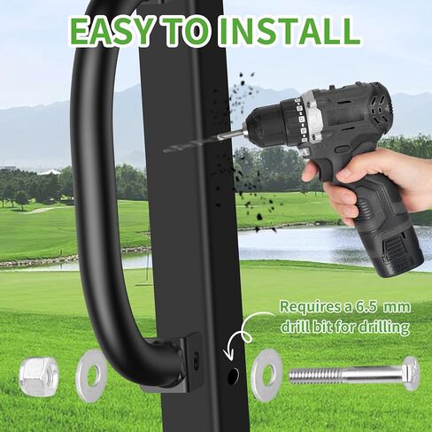 10L0L Golf Cart Grab Handles for Yamaha EZGO Club Car, 2 Pack, Aluminum Alloy Bar Grip Handles with Matte Anti-Slip Surface for Golf Cart Entry Support in Kuwait