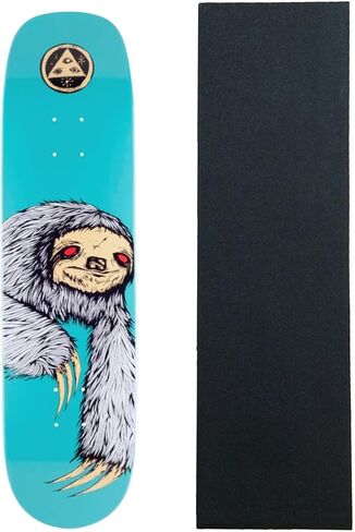 Welcome Skateboard Deck Sloth on Phoenix Teal 8.0" x 32" with Grip in Kuwait