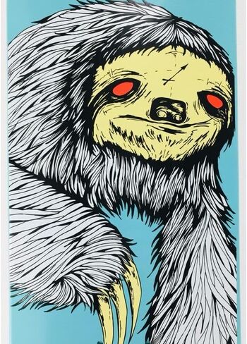 Welcome Skateboard Deck Sloth on Phoenix Teal 8.0" x 32" with Grip in Kuwait