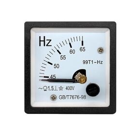 1pc 99T1-HZ 45-65HZ 220V 380V 400V Pointer Frequency Measuring Board Meter Pointer Meter AC Hertz Meter 48x48mm(220V) in Kuwait