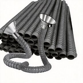 Articulated Dust Extraction Arm, Flexible Self-Supporting Exhaust Hose for Workshop Ventilation, Air Collection & Soldering Applications(160mm,2meter/78.74in) in Kuwait