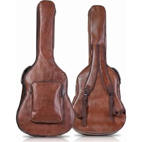 41 Inch Acoustic Guitar Bag,Water-Resistant Lightweight Acoustic Guitar Case 0.5 In Extra Thick Sponge Padded for Acoustic Classical Guitar Large Front Pocket & Ergonomic Straps in Kuwait