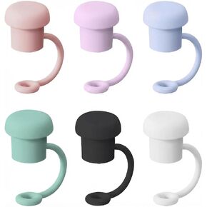 Adjustable Straw Cover Caps (6-Pack) – Universal Silicone Dust-Proof Topper for 6-10mm Straws, Fits Stanley 40oz/30oz, Yeti, Hydro Flask, Owala, Simple Modern, Reduce Tumblers (BPA-Free) in Saudi Arabia