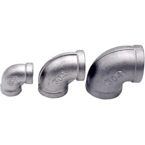 1pc Elbow 90 Degree Angled F/F Stainless Steel SS 304 Female*Female Threaded Pipe Fittings(3/4") in Kuwait