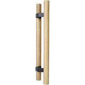 Heavy-Duty Commercial Solid Wood Push Pull Door Handle/Barn Door Pull Handle/Sliding Door Handle/Glass Door Pulls, Double-Sided Back to Back Push Pull Door Handle in Kuwait
