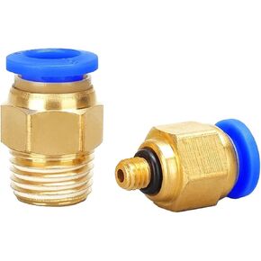 Pneumatic Air Connector Fitting PC 4mm 6mm 8mm 10mm 12 1/8" 1/4" 3/8" 1/2" Hose Fittings Pipe Quick Connectors 50Pcs(PC10-04) in Kuwait