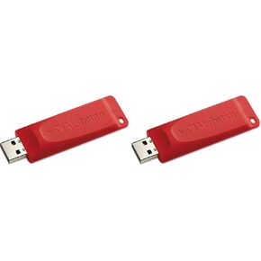 Verbatim 8GB Store 'N' GO USB Flash Drive - PC / MAC متوافق - أحمر - أحمر in Kuwait