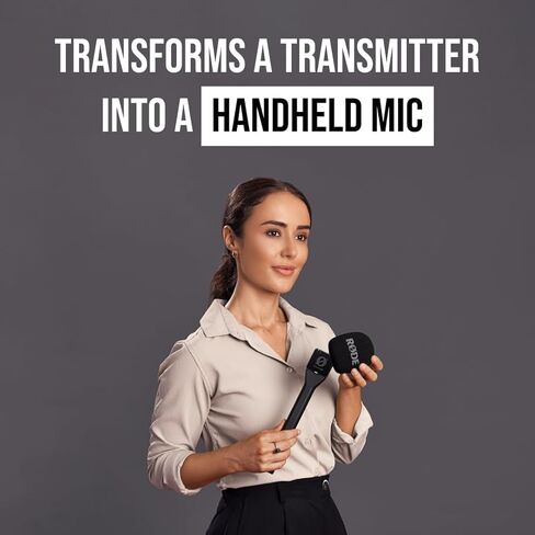 Rode Wireless PRO Compact Wireless Microphone System with 2 Lavalier Microphones, Timecode and On-Board Recording Bundle with RØDE Interview GO Handheld Adaptor for Wireless GO in Kuwait