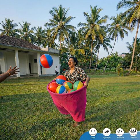 Granny Pants Yard Game, 2026 New Granny Pants Outdoor Game, 2pcs Giant Pants with 8 Bouncy Balls and Pump Set, Funny Giant Party Game for Adults, Lawn Field Game Set Gifts, Family Backyard Games in Kuwait