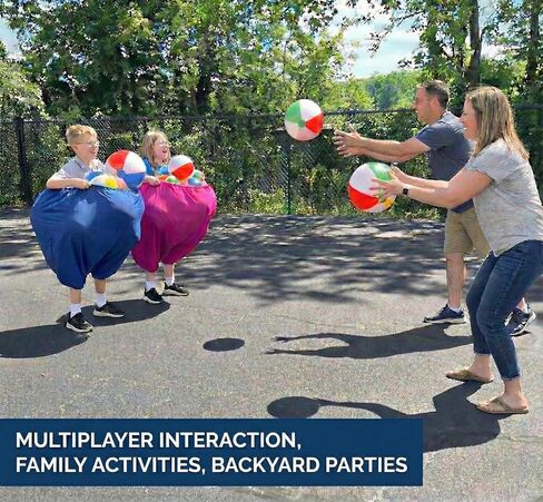 Granny Pants Yard Game, 2026 New Granny Pants Outdoor Game, 2pcs Giant Pants with 8 Bouncy Balls and Pump Set, Funny Giant Party Game for Adults, Lawn Field Game Set Gifts, Family Backyard Games in Kuwait